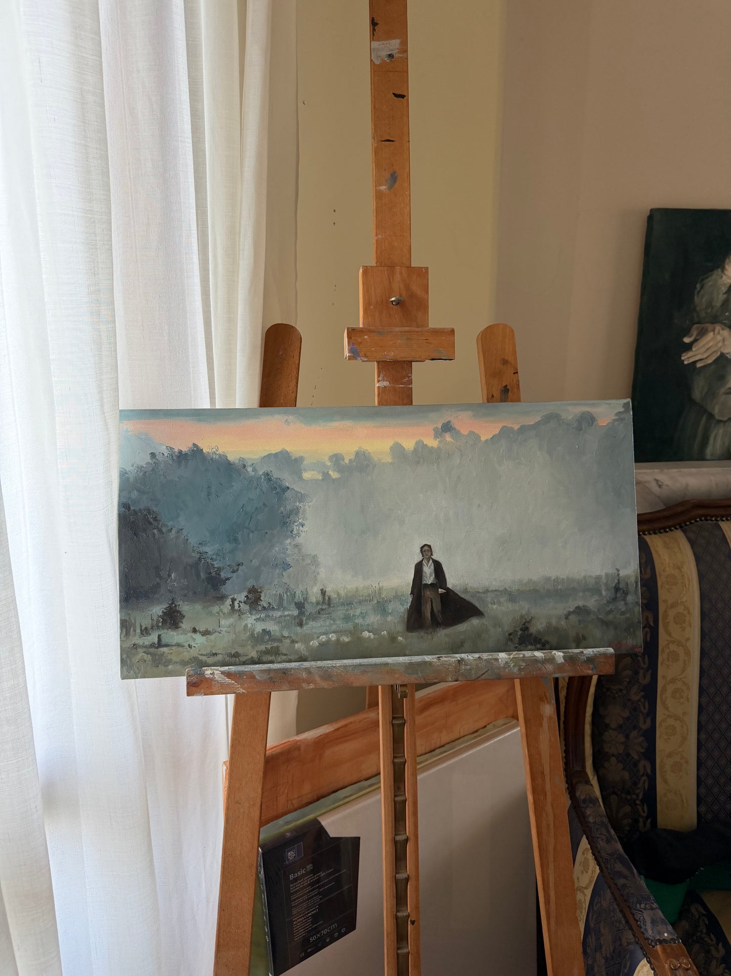 Mr Darcy oil painting