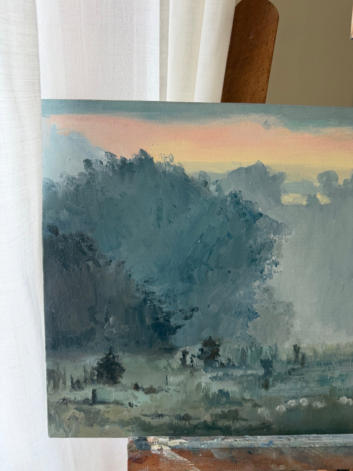 Mr Darcy oil painting