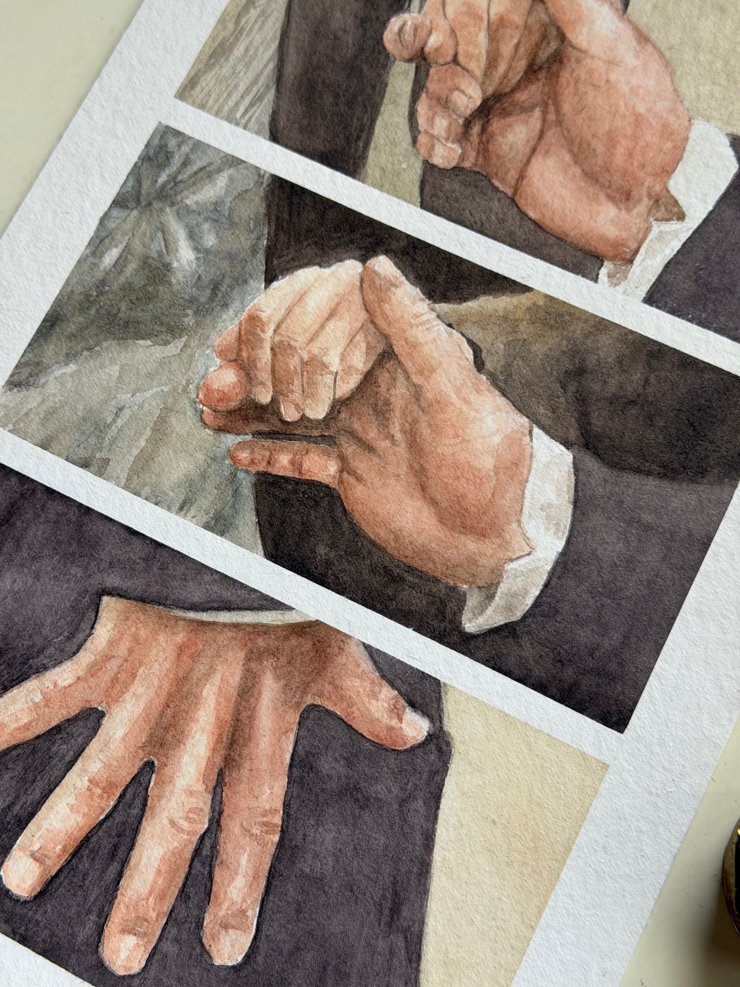 Hand Flex  watercolour painting